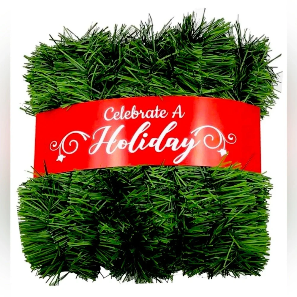 Christmas Garland 50 Foot Soft Non-Lit Artificial Greenery Indoor/Outdoor NEW